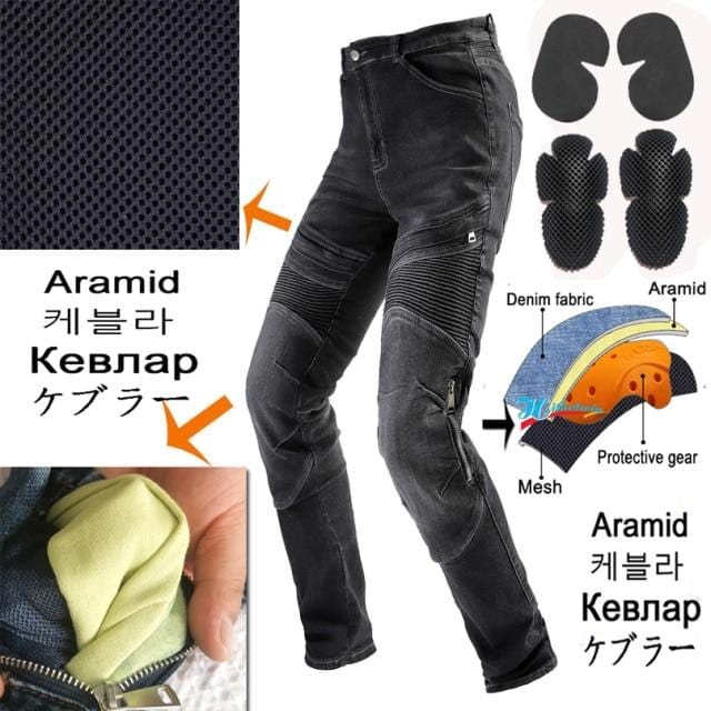 Men's Protective Motocross Riding Jeans