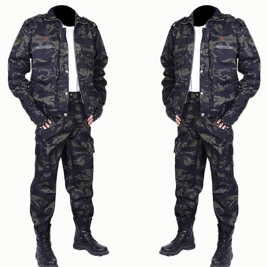Men's Camouflage Outdoor Welder Work Overalls Suit