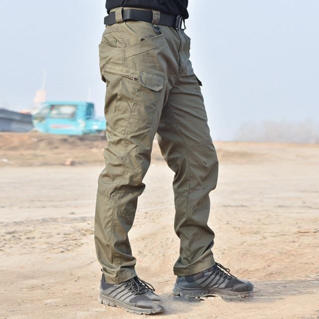 Men's Waterproof Elastic Multi-Pocket Cargo Outdoor Jogger Pants