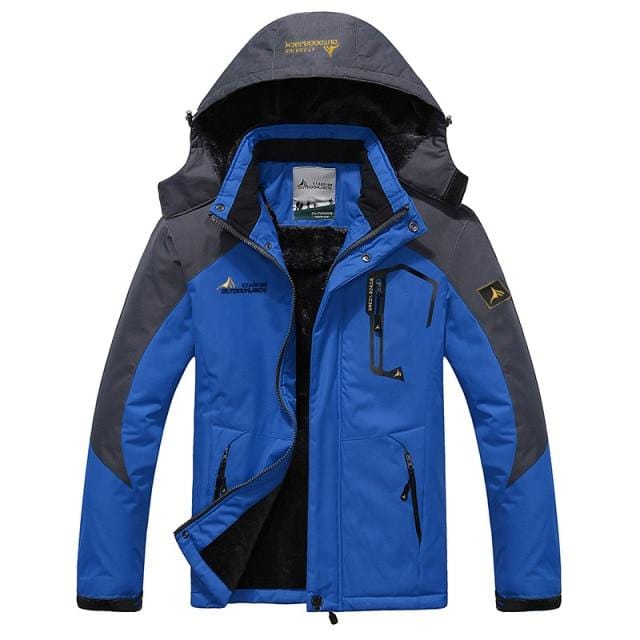 Men's Winter Waterproof Ski Jacket and Pants Set, Windproof Snow Suit