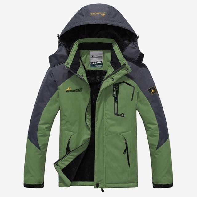 Men's Winter Waterproof Ski Jacket and Pants Set, Windproof Snow Suit
