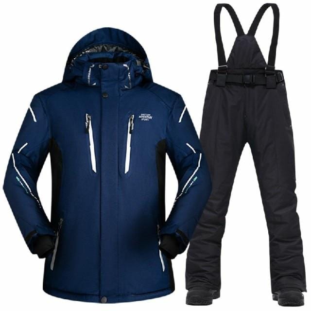 Men's Waterproof Windproof Winter Ski Jacket and Pants Set