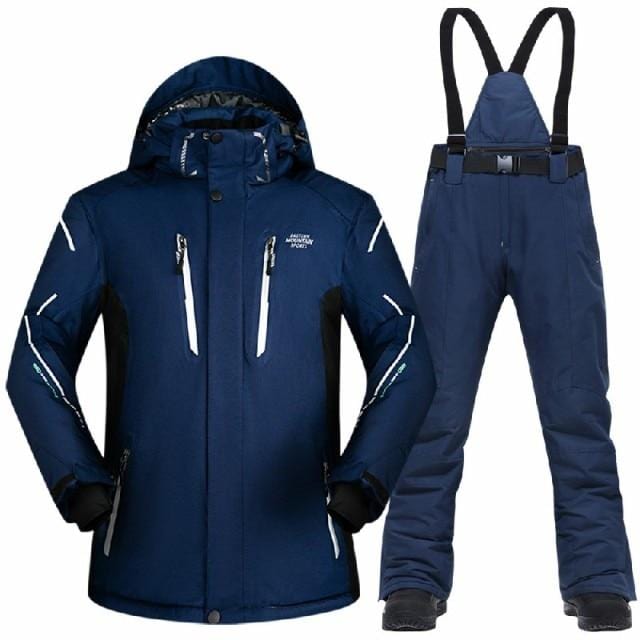 Men's Waterproof Windproof Winter Ski Jacket and Pants Set