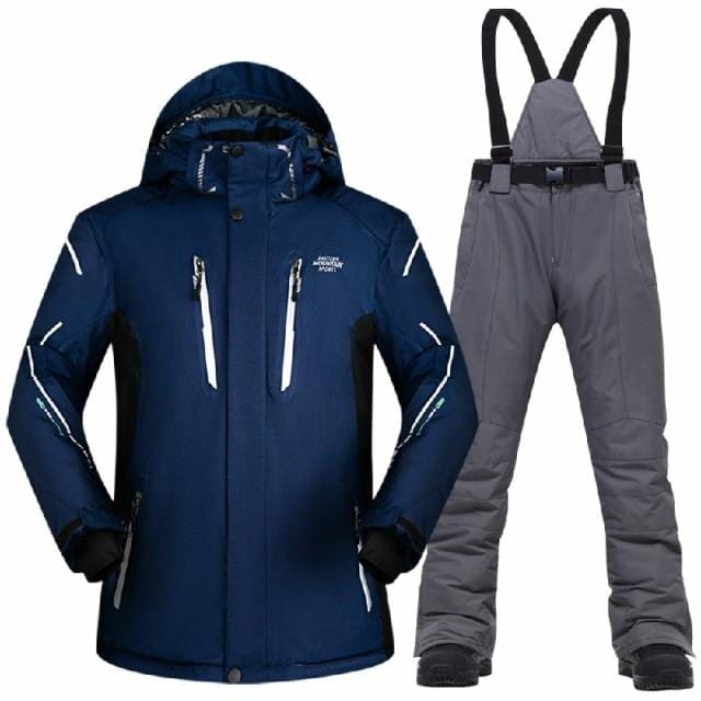 Men's Waterproof Windproof Winter Ski Jacket and Pants Set