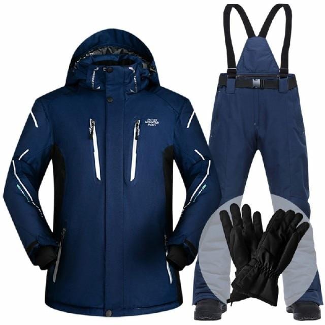 Men's Waterproof Windproof Winter Ski Jacket and Pants Set