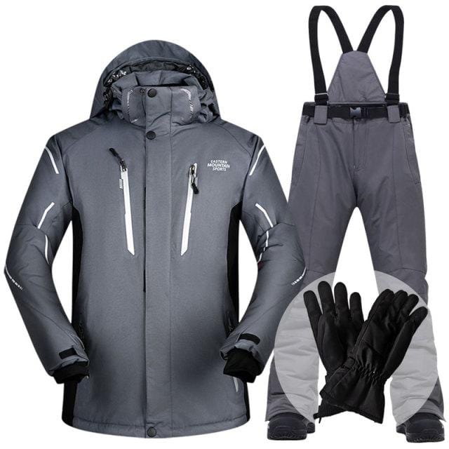 Men's Waterproof Windproof Winter Ski Jacket and Pants Set