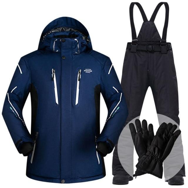 Men's Waterproof Windproof Winter Ski Jacket and Pants Set