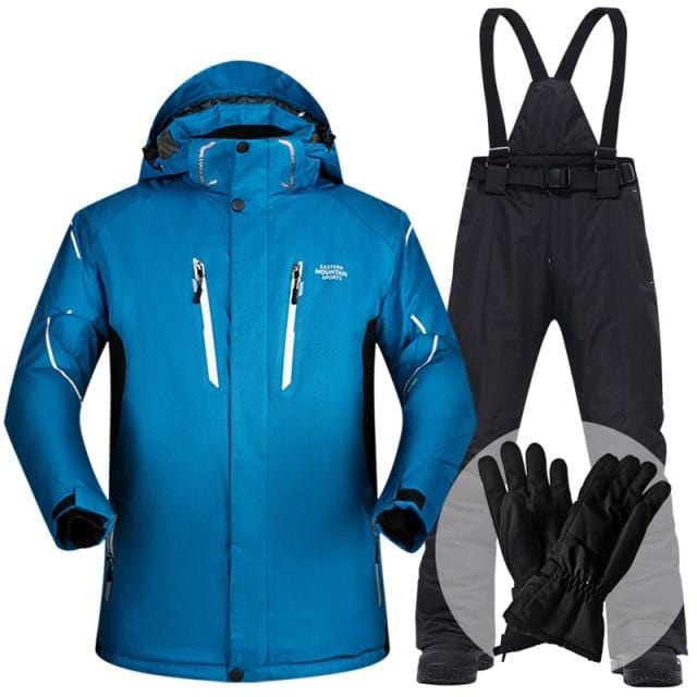 Men's Waterproof Windproof Winter Ski Jacket and Pants Set