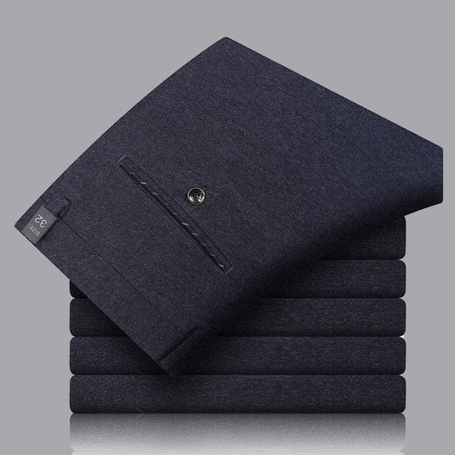 Men's Brushed Winter Business Trousers