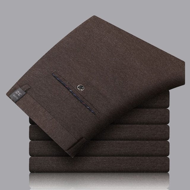 Men's Brushed Winter Business Trousers