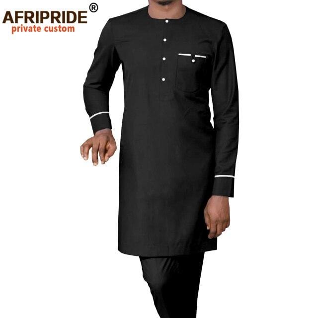 Men's African Dashiki Shirt and Pants Tracksuit Set