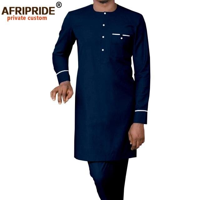 Men's African Dashiki Shirt and Pants Tracksuit Set