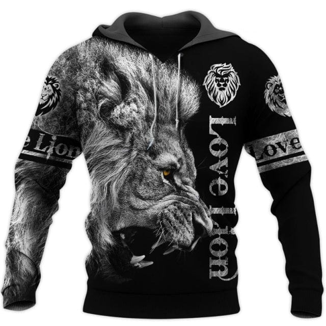 Men's 3D Print Hoodie Tracksuit Pullover Jacket Pants Sportswear Set
