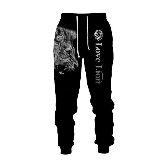 Men's 3D Print Hoodie Tracksuit Pullover Jacket Pants Sportswear Set