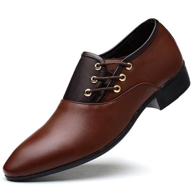 Men's Italian Leather Office Loafer Dress Shoes Large Size
