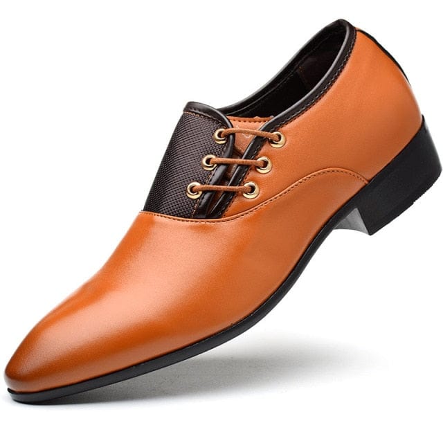 Men's Italian Leather Office Loafer Dress Shoes Large Size