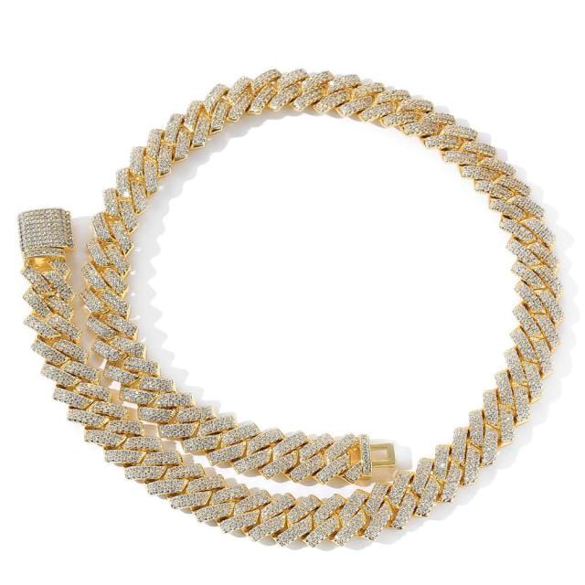 Men's Iced Out Miami Cuban Link CZ Hip Hop Necklace