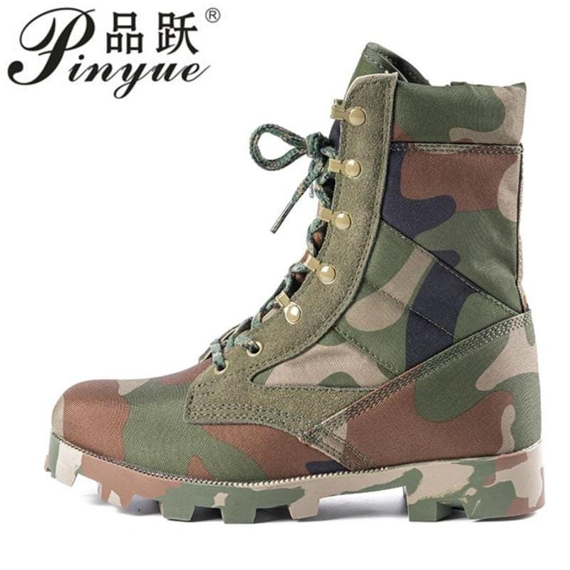 Men's Waterproof Camo Tactical Combat Boots
