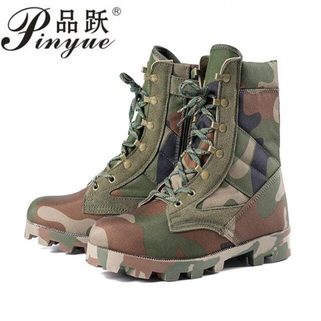 Men's Waterproof Camo Tactical Combat Boots