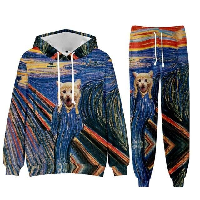 Men's Baroque Fleece Hoodie and Jogger Tracksuit