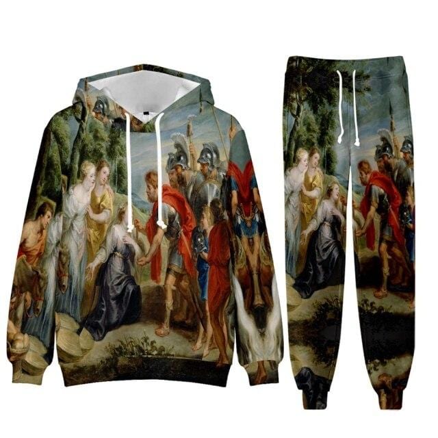 Men's Baroque Fleece Hoodie and Jogger Tracksuit