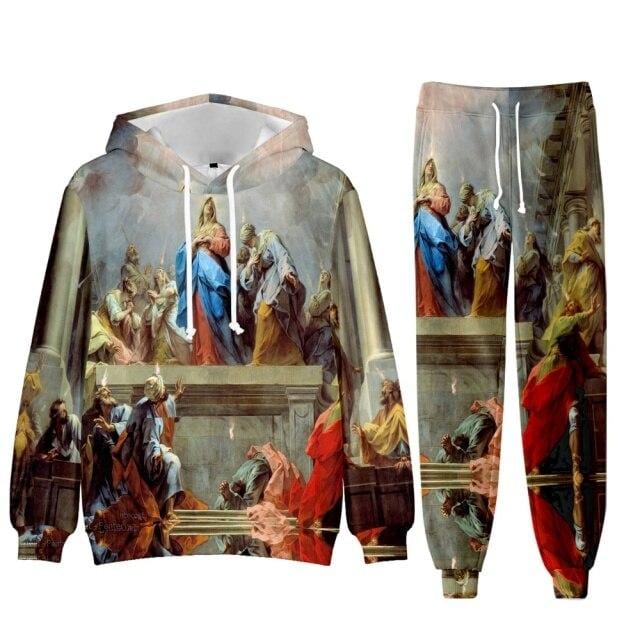 Men's Baroque Fleece Hoodie and Jogger Tracksuit