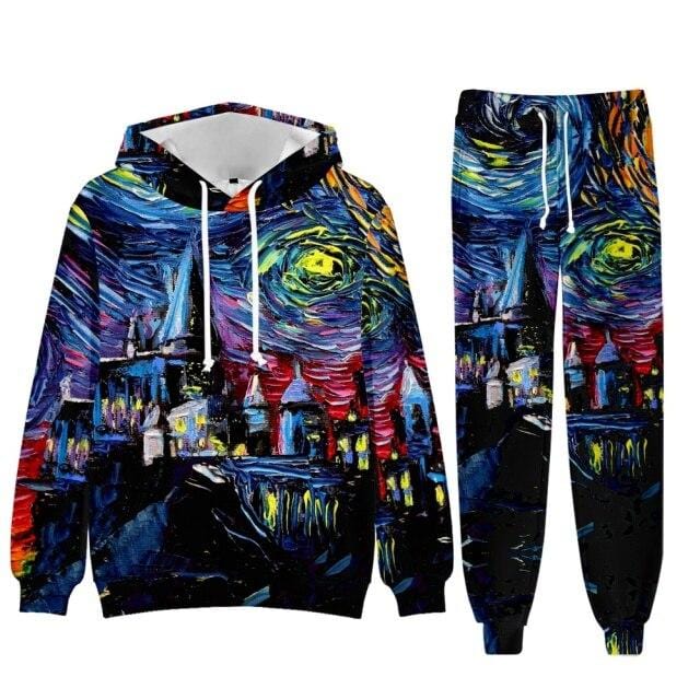 Men's Baroque Fleece Hoodie and Jogger Tracksuit