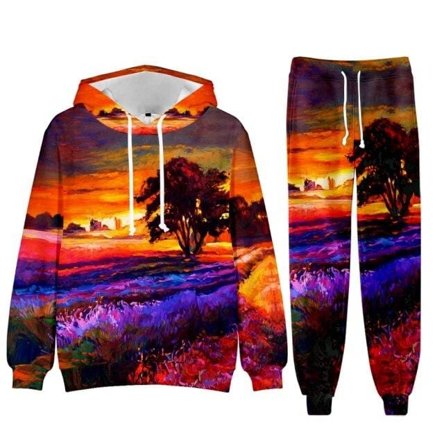 Men's Baroque Fleece Hoodie and Jogger Tracksuit