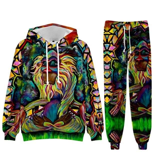 Men's Baroque Fleece Hoodie and Jogger Tracksuit