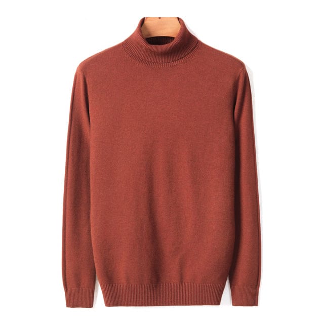 Men's Thick Turtleneck Casual Pullover Sweater