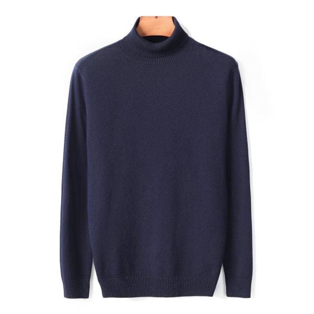 Men's Thick Turtleneck Casual Pullover Sweater