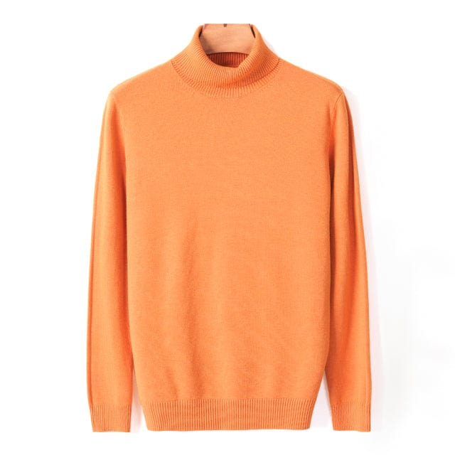 Men's Thick Turtleneck Casual Pullover Sweater