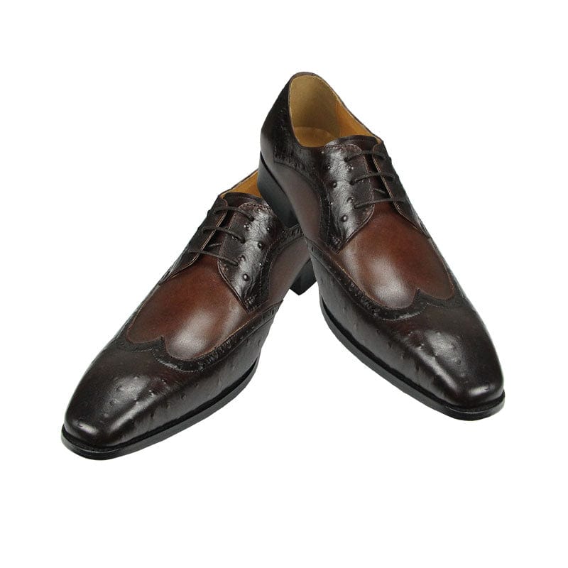 Men's Handmade Brown Oxford Dress Shoes, Wedding and Party Leather