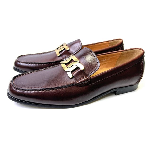 Men's Black Horsebit Slip-On Leather Loafers Wedding Office Shoes